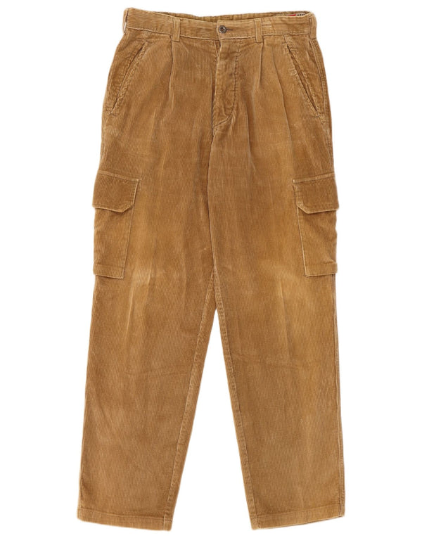 Canadian Mens Cargo Corduroy Trousers EU 48 Medium W32 L31 Brown Cotton