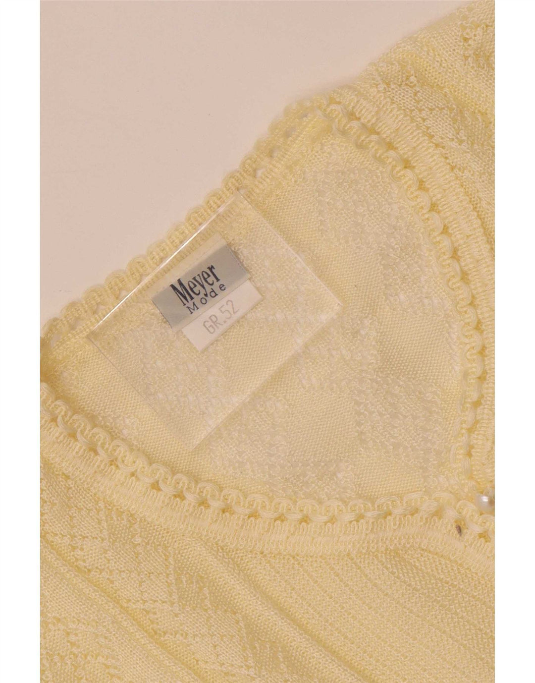 Damska bluzka z dzianiny w stylu vintage IT 52 2XL Off White Poliakryl