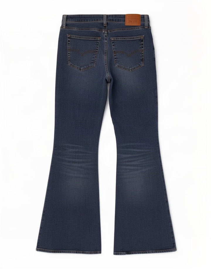 Damskie jeansy Levi's 726 Flared W30 L30 Niebieskie bawełniane