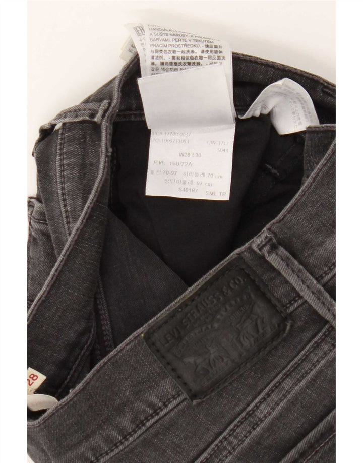 Damskie jeansy Levi's Skinny W28 L30 Szara bawełna