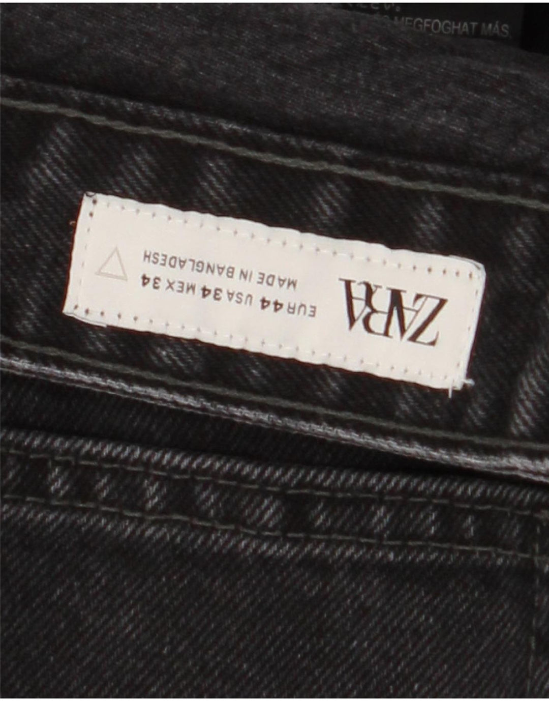 Zwężane jeansy męskie Zara W34 L26, czarne, bawełniane