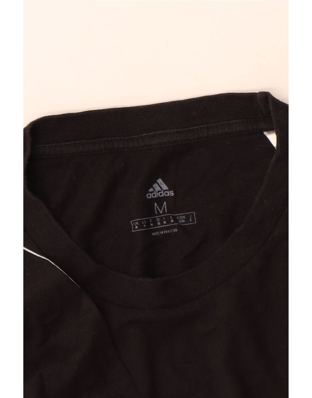 T-shirt męski Adidas, średni, czarny, bawełniany