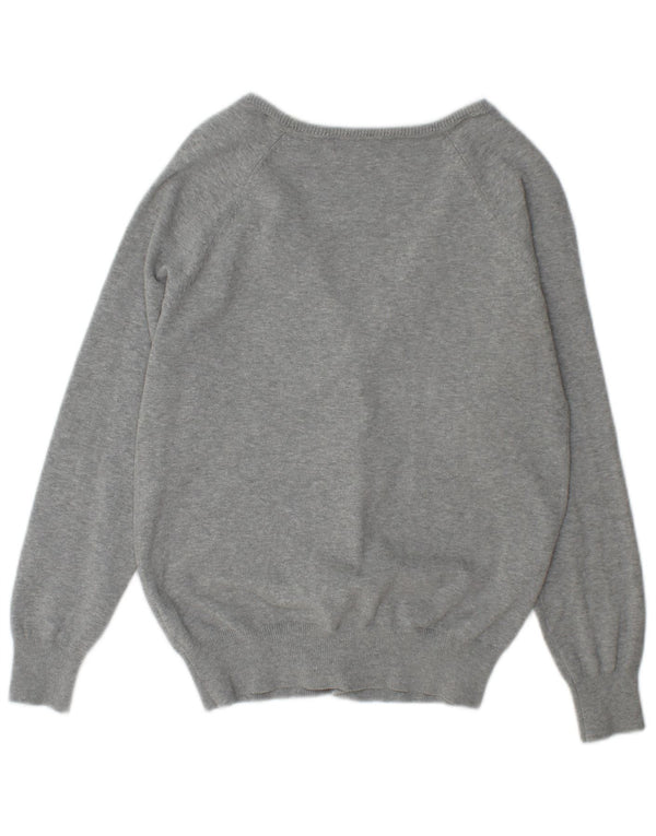 Sweter damski Zara Cardigan UK 18 XL Szara bawełna w plamki