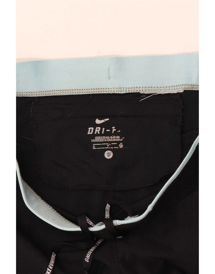 Damskie legginsy Nike Capri UK 10, małe, czarne, z blokami kolorów