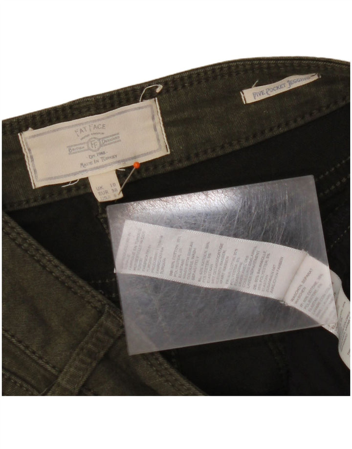 Damskie jeansy Jeggings FAT FACE UK 10 Small W28 L28 Zielona bawełna