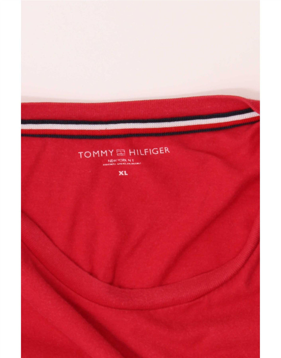 Męska koszulka z grafiką Tommy Hilfiger Top XL czerwona