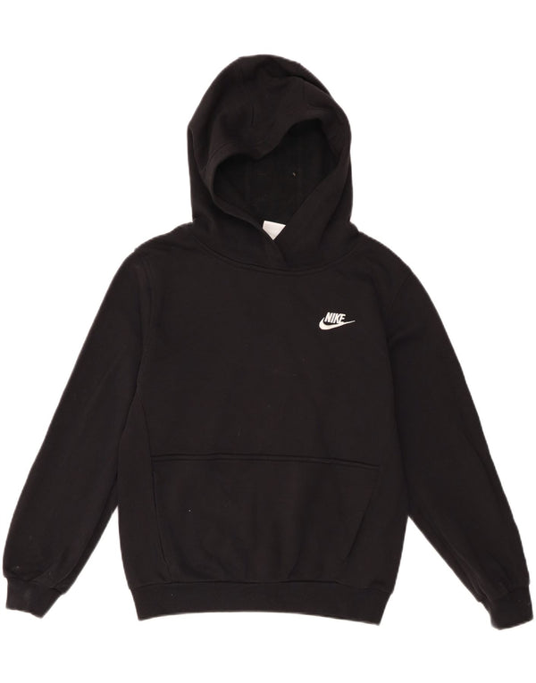 Dziewczęca bluza z kapturem Nike w wieku 12-13 lat, czarna, bawełniana