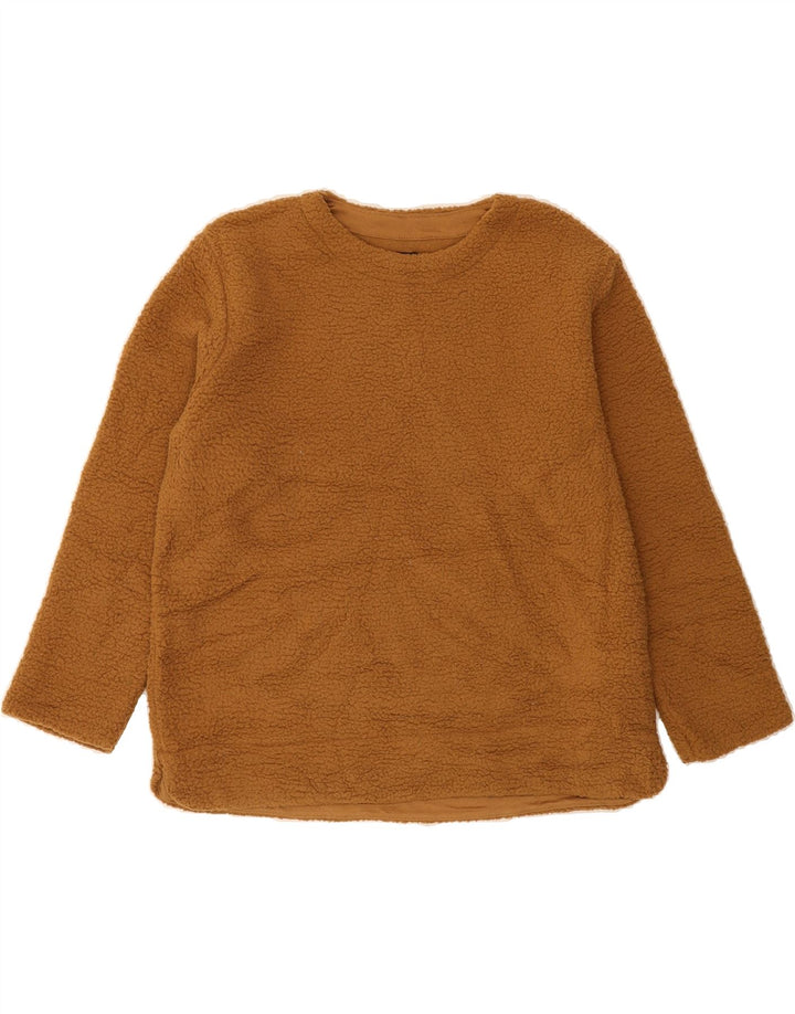 LEE Womens Fleece Jumper UK 14 Medium Brown Polyester Vintage Lee and Second-Hand Lee from Messina Hembry 