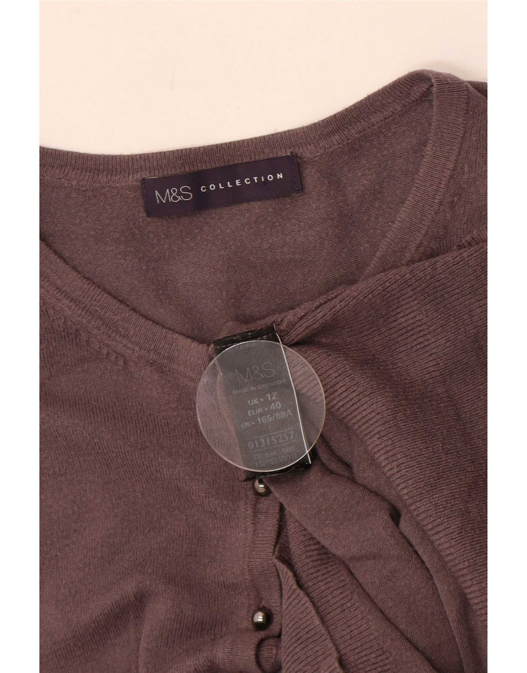 Sweter damski Marks & Spencer UK 12, średnioszary, wiskoza