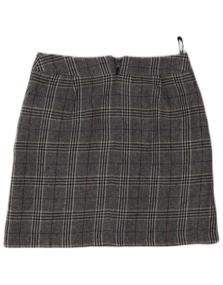 Marks & Spencer Damska spódnica mini UK 8 Small W28 Szara pepitka, akryl