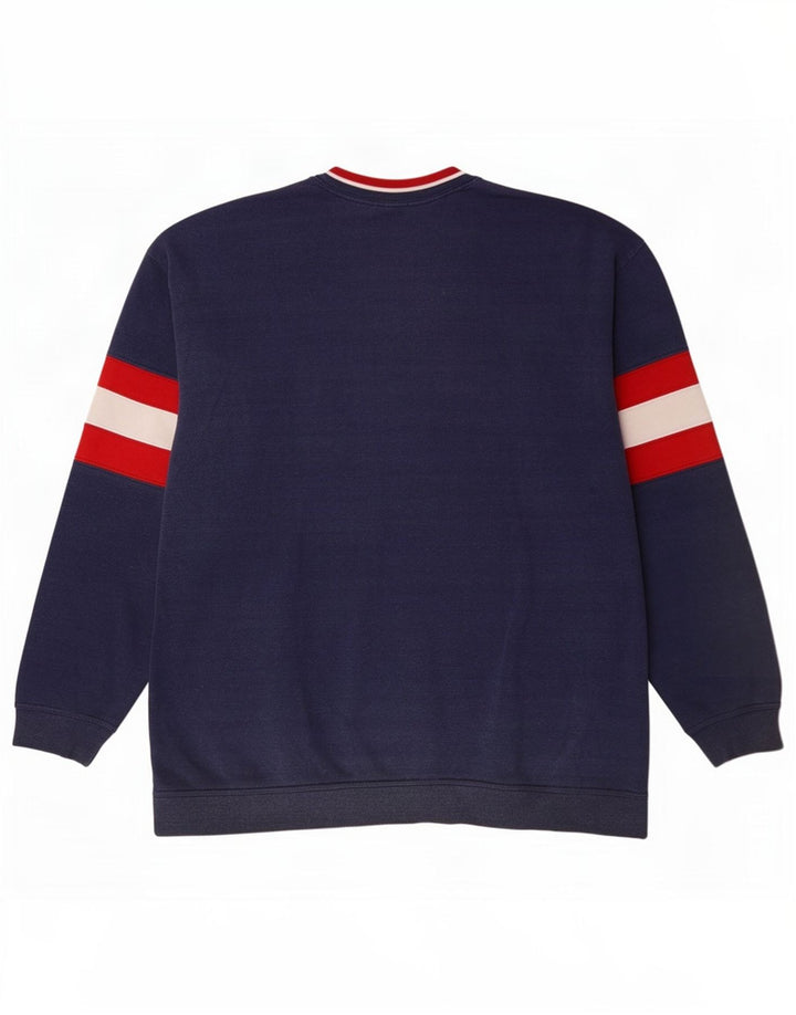 Męska bluza Champion Graphic Jumper Średni granatowy, bawełniany blok kolorów
