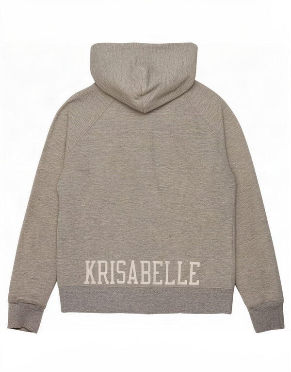 Damski sweter Gap Krisabelle z grafiką i zamkiem błyskawicznym, UK 16, duży, szary, nakrapiany