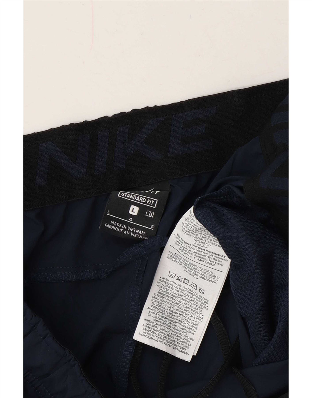 Męskie spodenki sportowe Nike Dri Fit Standard, duże, granatowe, z poliestru