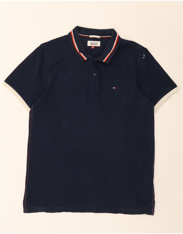 Męska koszulka polo Tommy Hilfiger XL, granatowa, bawełniana