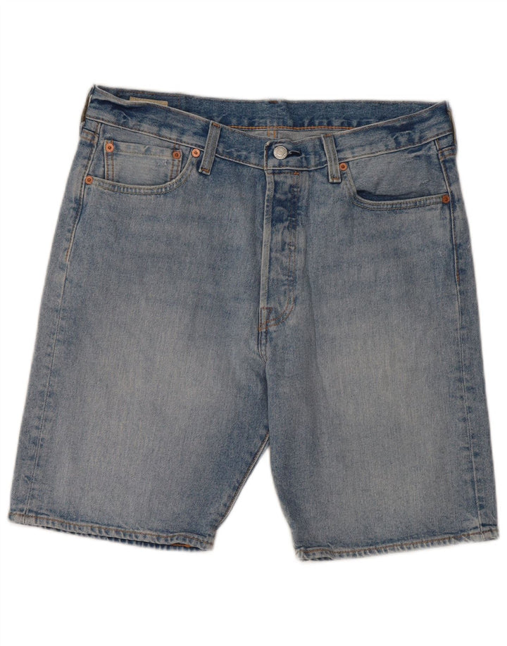 LEVI'S Mens 501 Denim Shorts W34 Large Blue Cotton