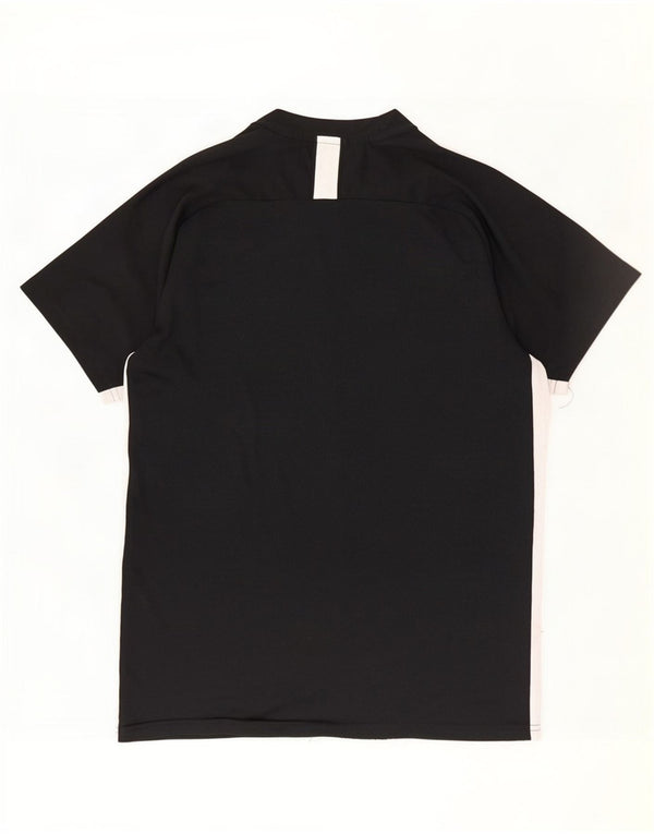 Męski T-shirt Nike Dri Fit, duży, czarny poliester z blokami kolorów