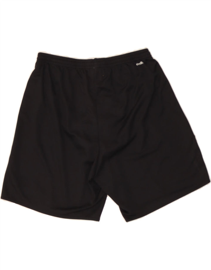 ADIDAS Womens Climalite Sport Shorts UK 14 Large  Black Polyester Vintage Adidas and Second-Hand Adidas from Messina Hembry 