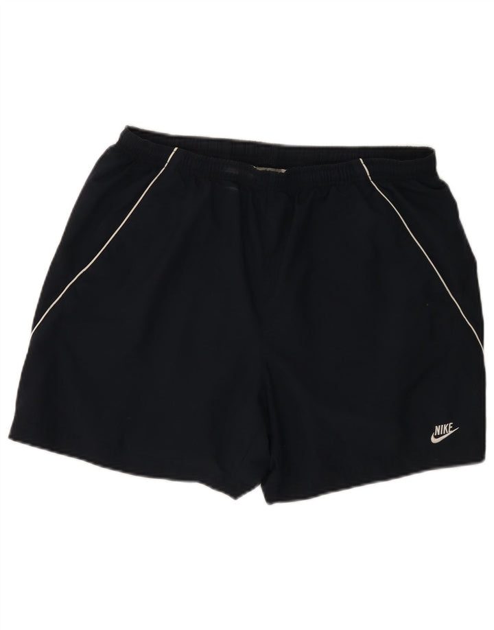 Męskie spodenki sportowe Nike, duże, granatowe, poliestrowe