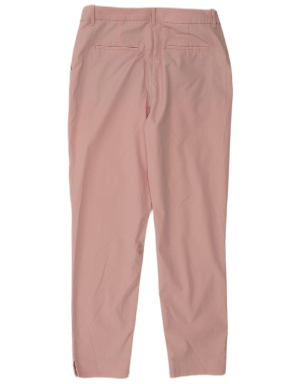 Marks & Spencer Damskie spodnie chino z wysokim stanem UK 12 Medium W30 L30 Różowe