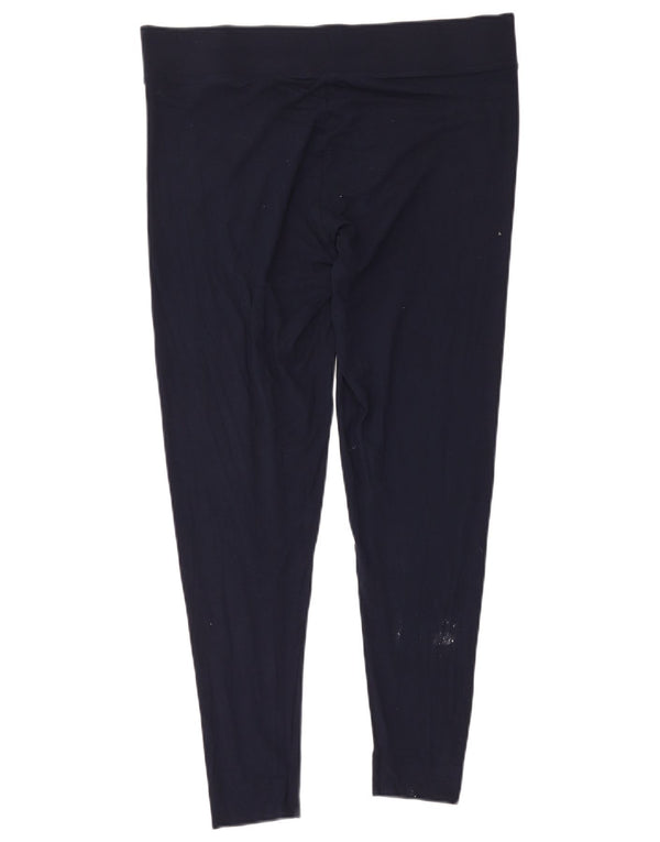 Legginsy damskie Marks & Spencer UK 18 XL, granatowa wiskoza