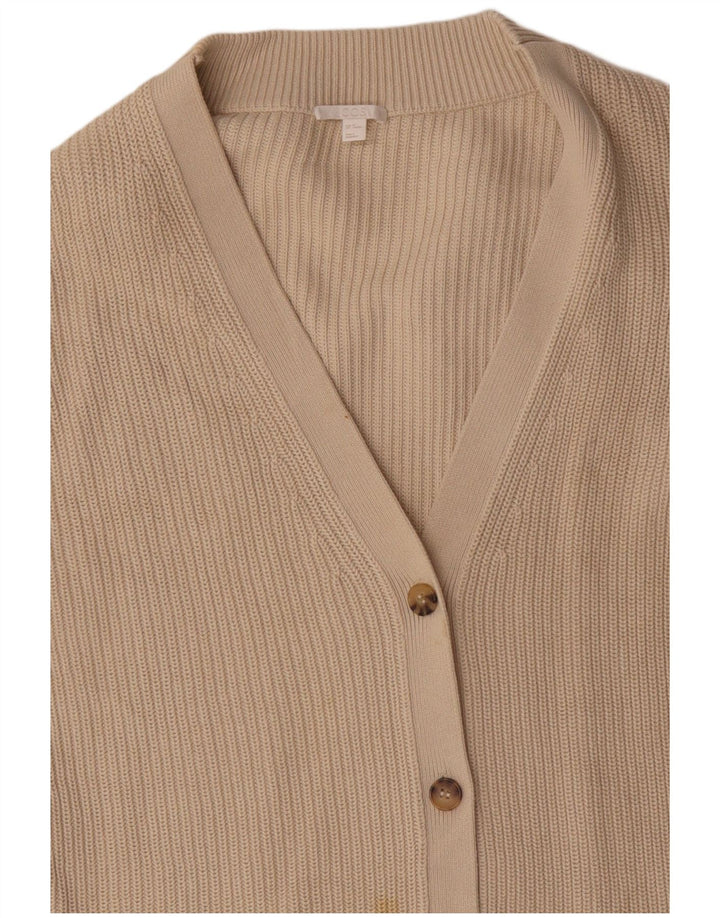 COS Damski sweter oversize o przedłużonym fasonie, UK 14, średni beż, bawełna