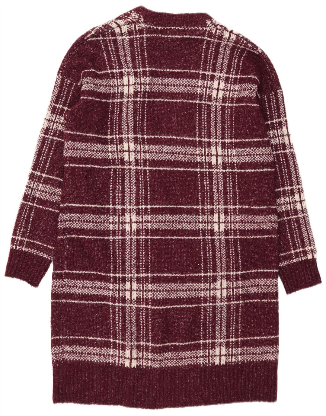 Marks & Spencer Damski sweter o przedłużonym fasonie, UK 12, średni burgund