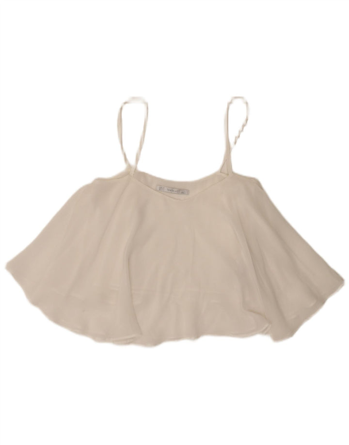 Top damski Zara Trafaluc Cami UK 6 XS biały