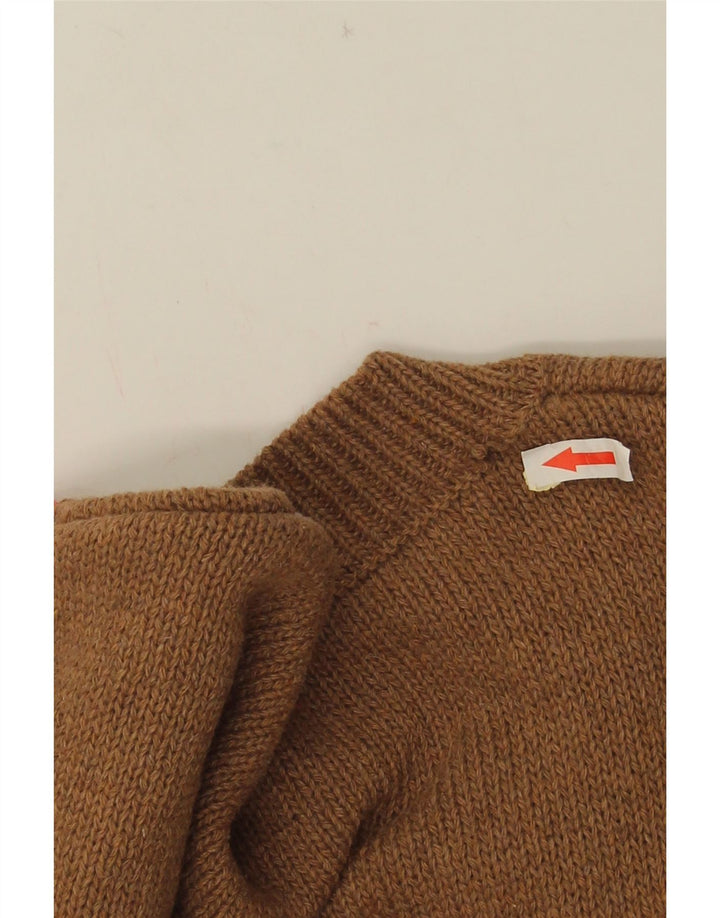 Sweter męski w stylu vintage, średni, wielokolorowy, geometryczny