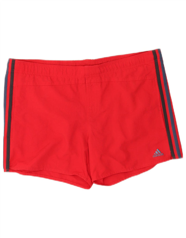 Męskie spodenki sportowe Adidas, średni czerwony nylon