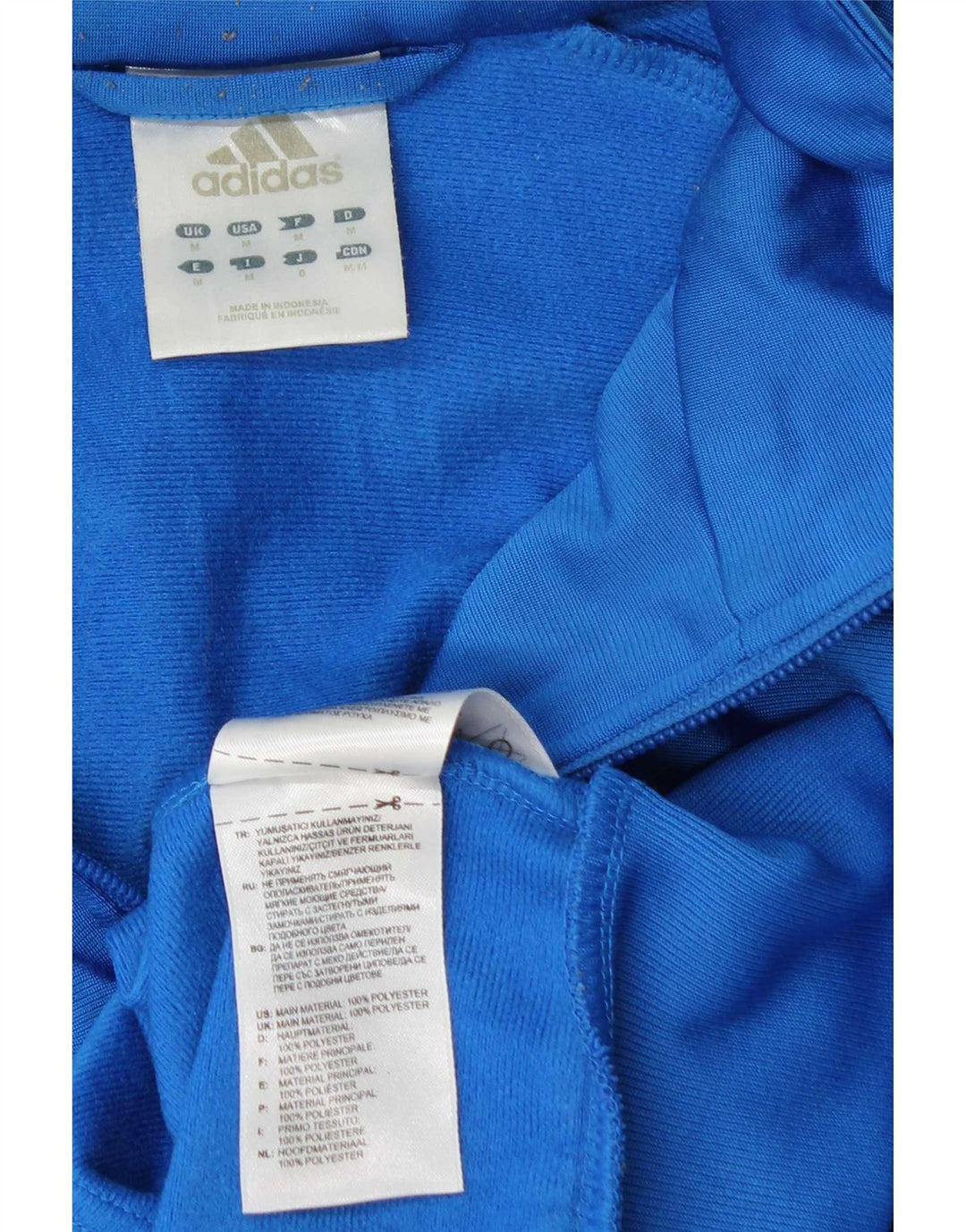 Adidas Męska bluza dresowa Top Jacket Medium Blue Colorblock Poliester