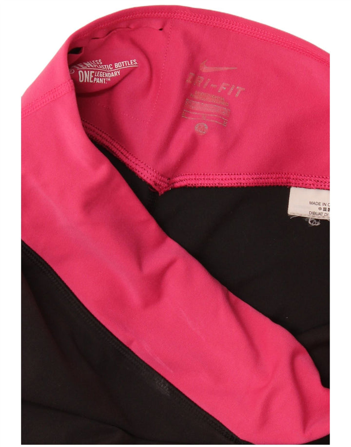 Damskie legginsy Nike Dri Fit UK 12 w kolorze średniej czerni