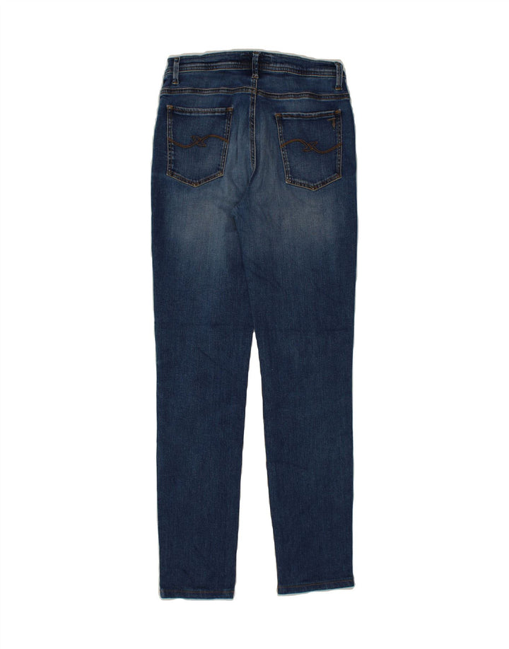 TRUSSARDI Womens Slim Jeans W29 L30 Blue Polyester Vintage Trussardi and Second-Hand Trussardi from Messina Hembry 