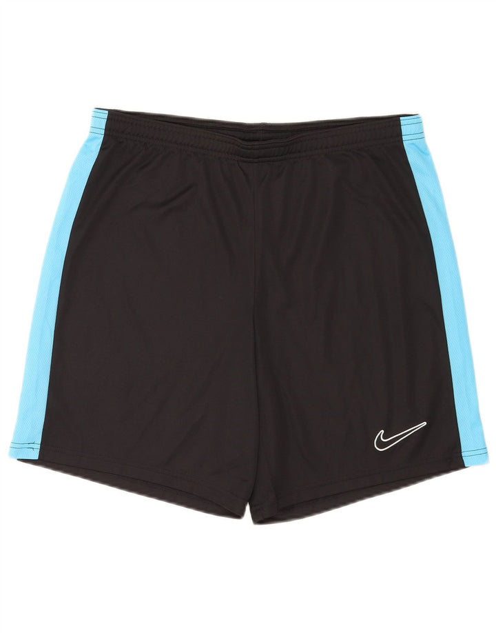 Męskie spodenki sportowe Nike Dri Fit Slim, duży czarny poliester z blokami kolorów