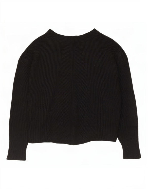 Damski sweter oversize z dekoltem w łódkę Zara UK 10 Small Black