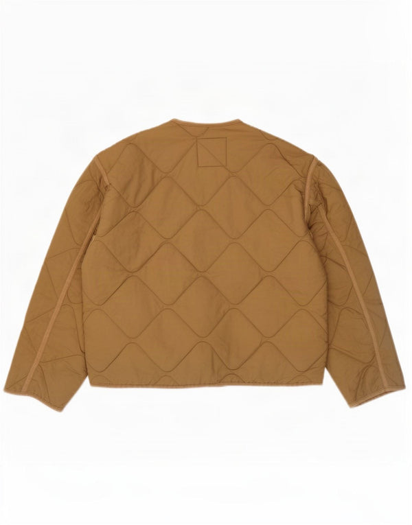 Damska pikowana kurtka oversize Zara UK 10 Small Beżowy poliester