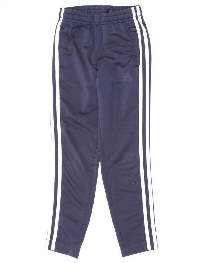 Chłopięce spodnie dresowe Adidas Aeroready 7-8 lat, granatowe, poliestrowe