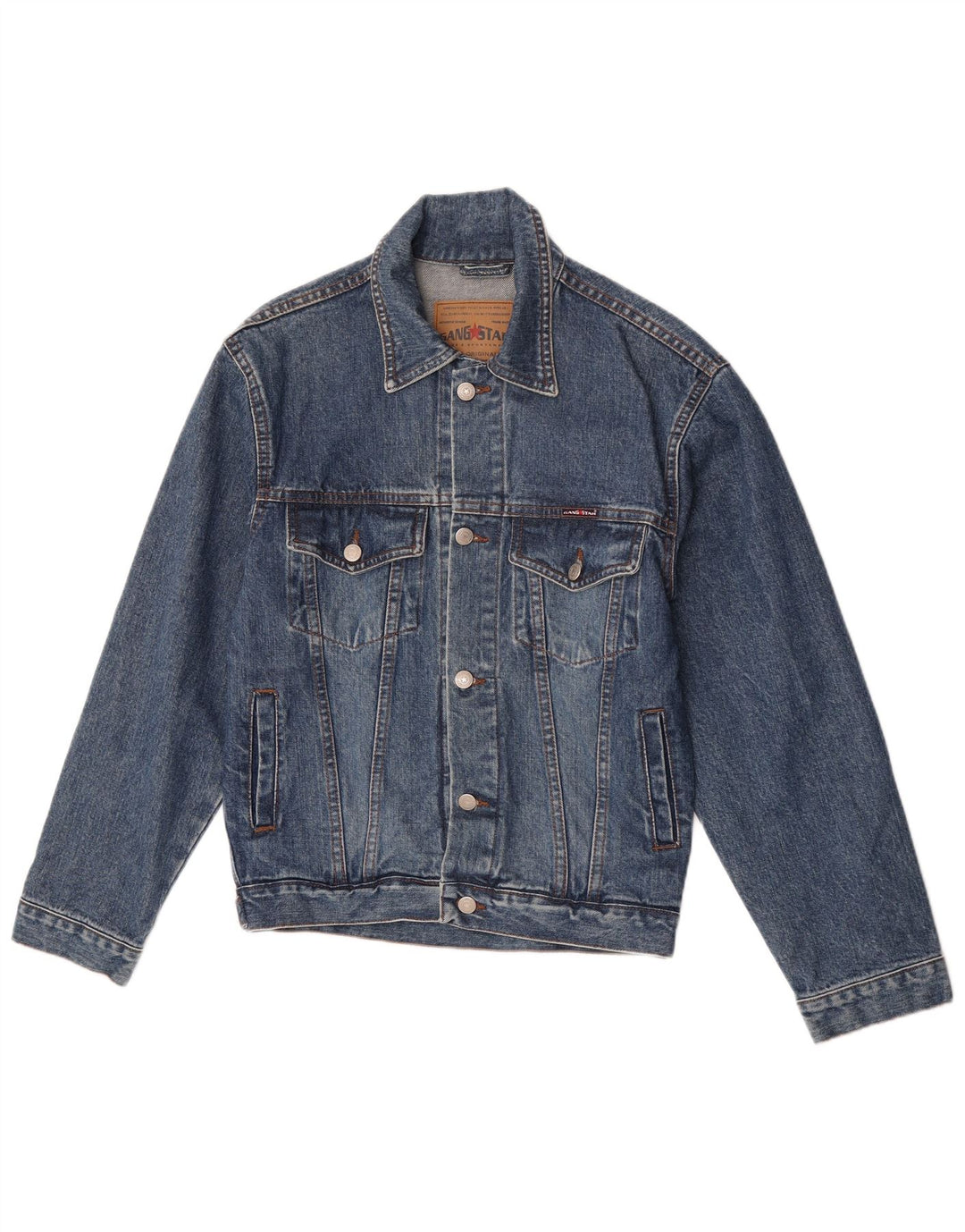 Vintage damska kurtka dżinsowa UK 10, mała niebieska