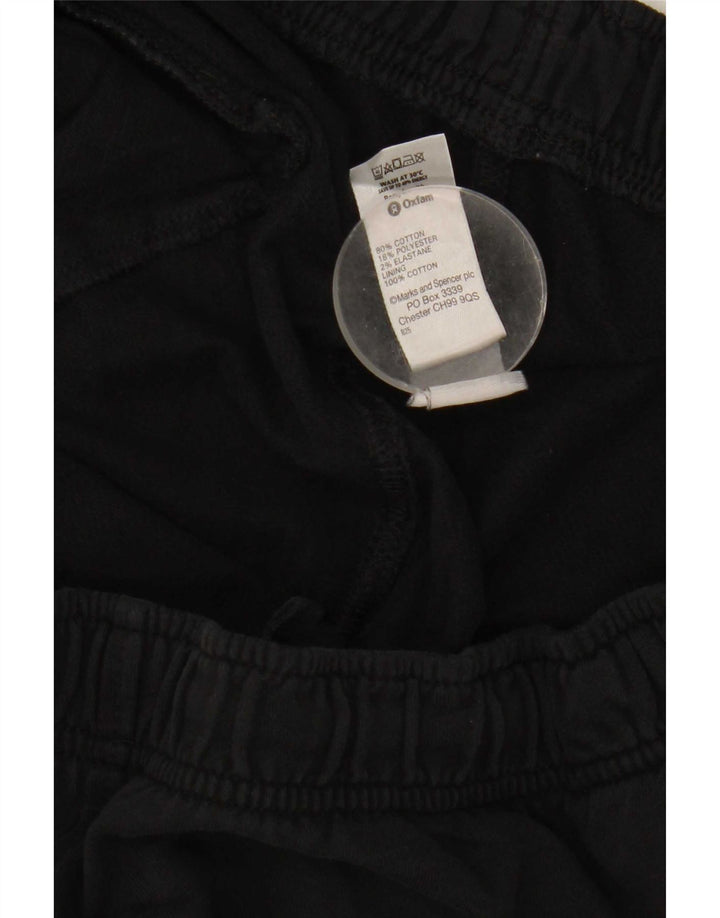 Męskie spodnie dresowe Marks & Spencer, duże, czarne, bawełniane