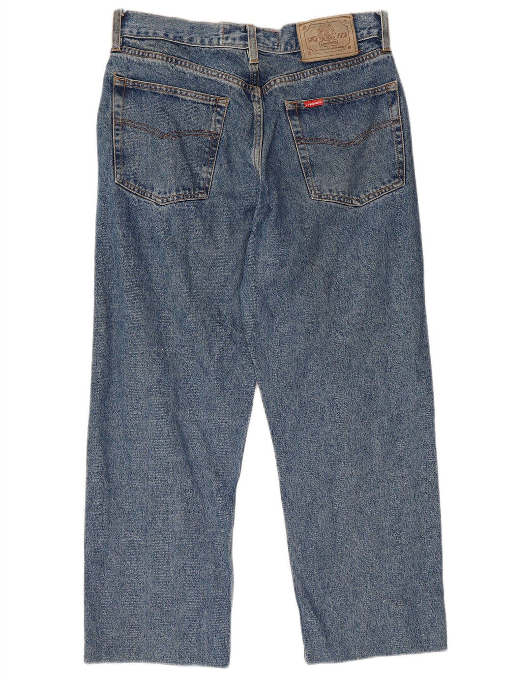 Invicta Męskie, krótkie, proste dżinsy W32 L24, niebieska bawełna