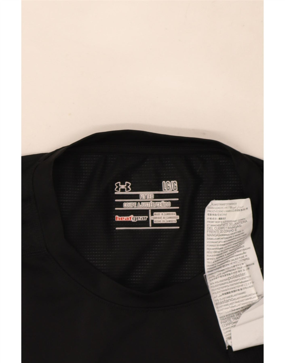 Męski t-shirt Under Armour Heat Gear, duży, czarny, poliestrowy