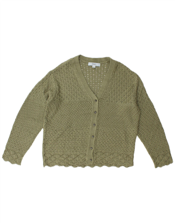 Marks & Spencer Damski sweter oversize UK 10 Small Green