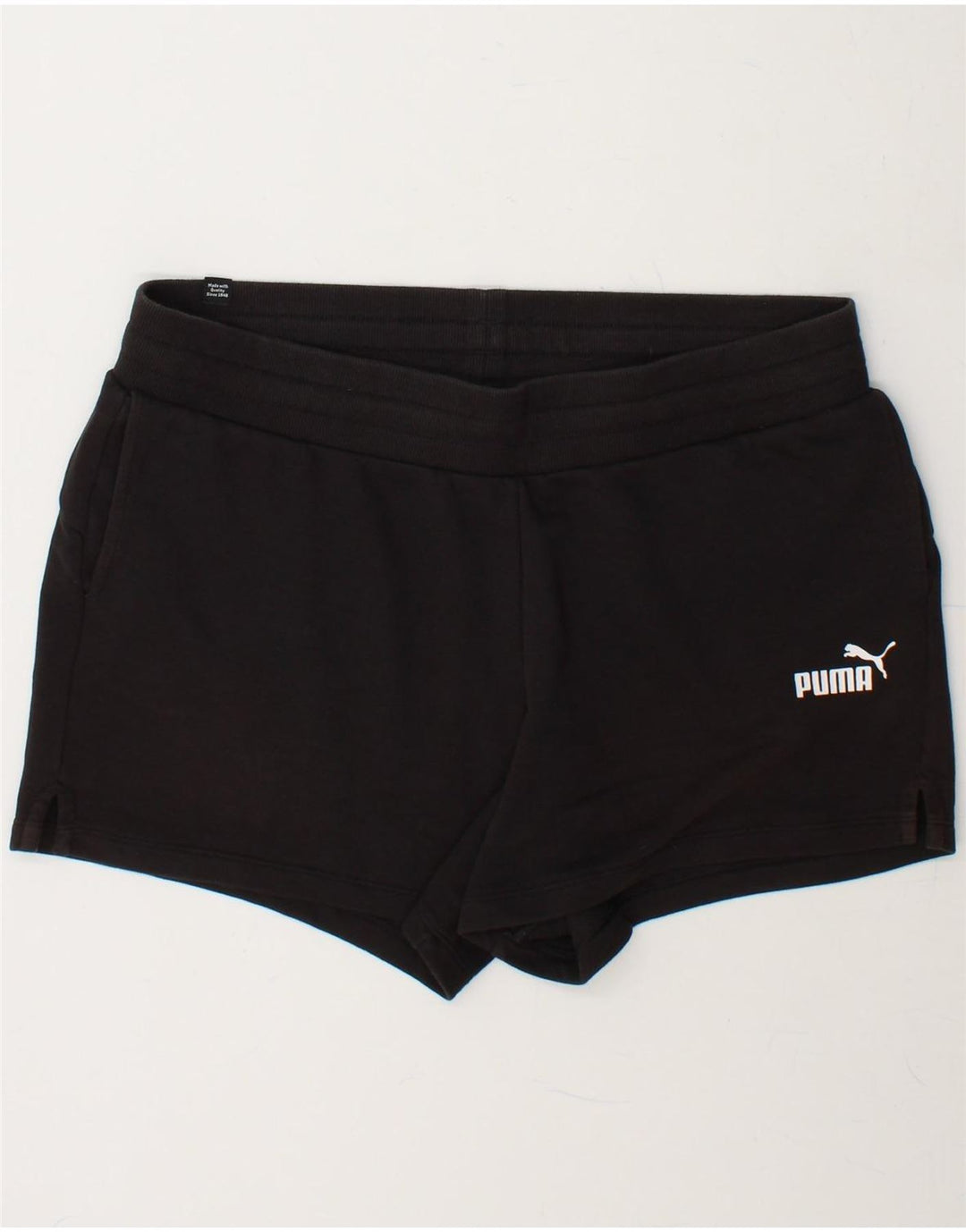 PUMA Womens Sport Shorts UK 16 Large Black Vintage Puma and Second-Hand Puma from Messina Hembry 