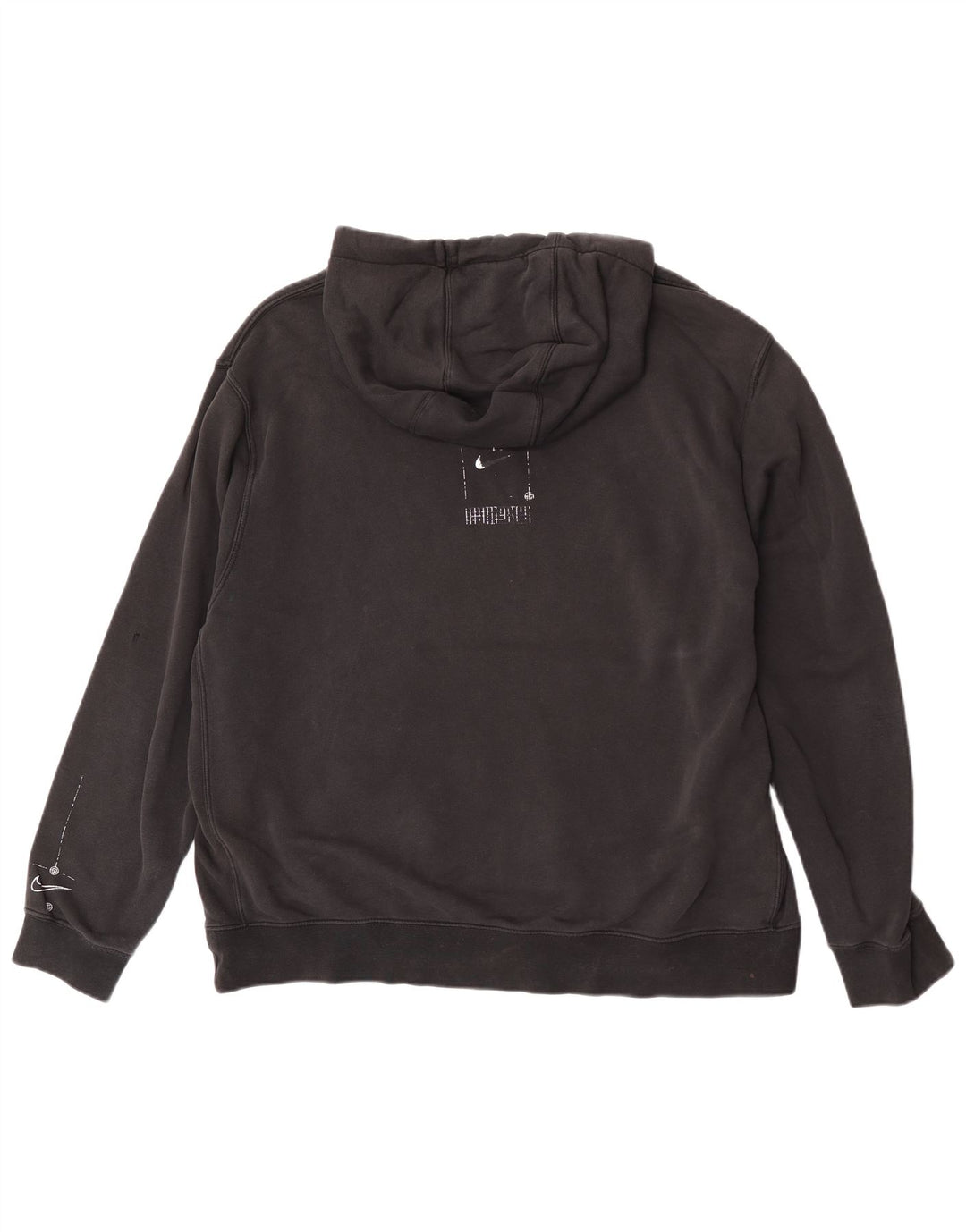 Męski sweter z kapturem Nike z grafiką XL, czarny, bawełniany