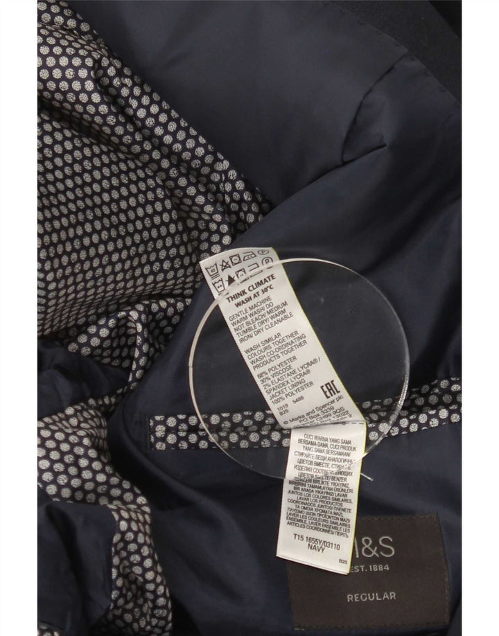 Marks & Spencer Męska krótka marynarka zapinana na 2 guziki UK 44 2XL granatowa