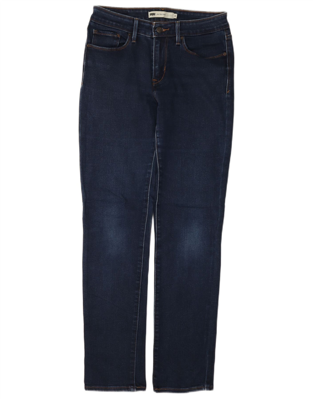 Damskie jeansy skinny ze średnim stanem LEVI'S US 6 Medium W28 L32 Granatowa bawełna