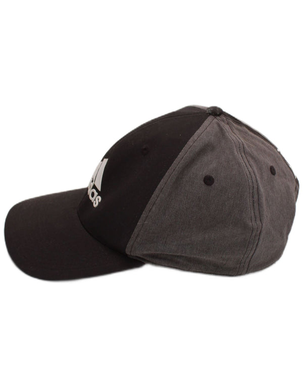 Męska czapka z daszkiem Adidas z grafiką, jeden rozmiar, czarna, z blokami kolorów