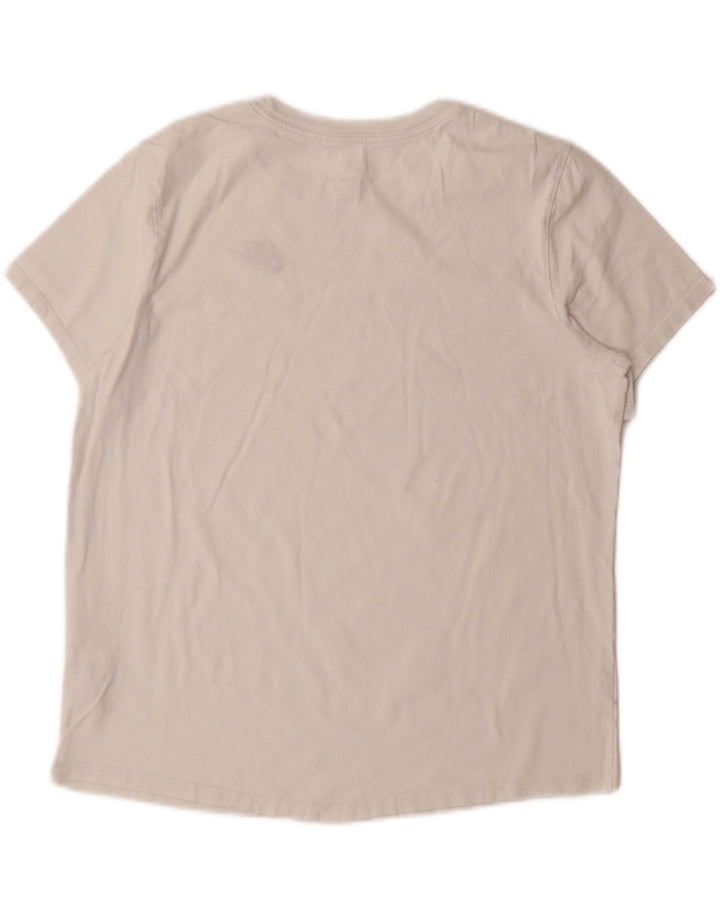 NIKE Womens T-Shirt Top UK 14 Medium White Cotton Vintage Nike and Second-Hand Nike from Messina Hembry 