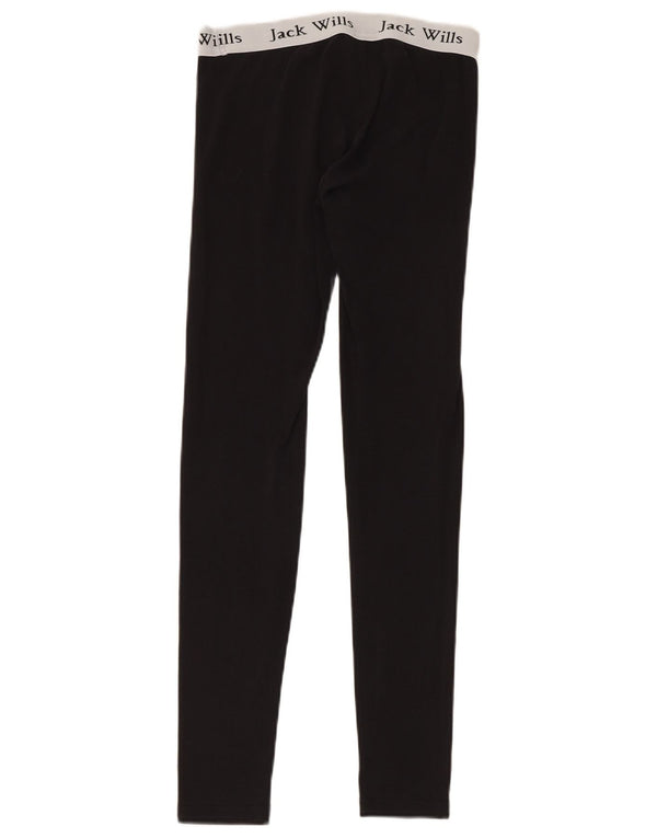 Damskie legginsy Jack Wills Graphic UK 10, małe, czarne, bawełniane z blokami kolorów