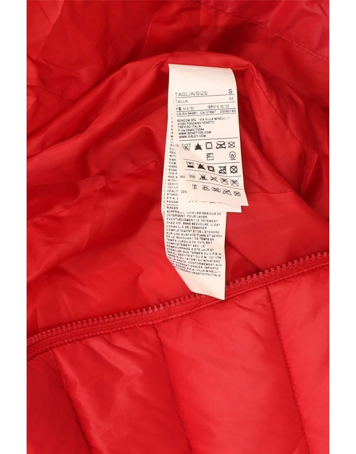 Damska wyściełana kurtka z kapturem Playlife UK 10 Small Red Poliamid