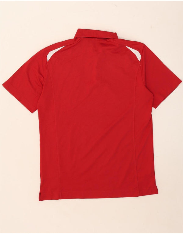 Męska koszulka polo Nike Dri Fit, poliester w kolorze średniej czerwieni